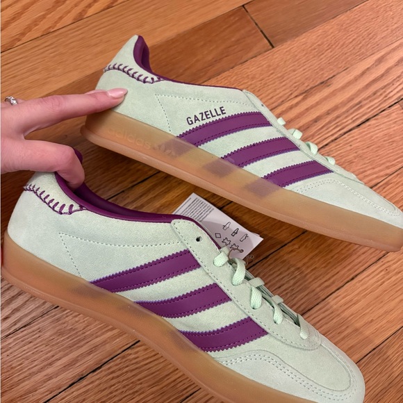 adidas Shoes - Adidas Mint Green and Purple Sneakers